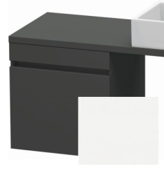 Тумба/шкафчик для консоли/столешницы Duravit DuraStyle под раковину 50х54,8х51,2 см, подвесная, ДСП, цвет: графит/белый матовый, 1 выдвижной ящик, прямоугольная