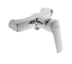 Смеситель для душа Accoona, настенный, однорычажный, без излива, с душевым набором, латунь, цвет хром, комплект