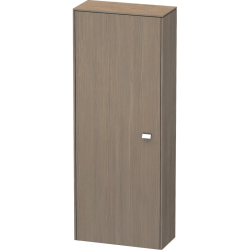 Пенал Duravit Brioso L, 27х19,6х91,1 см, подвесной/напольный, (левый), с дверцей/одностворчатый, с полкой, со стеклянными полками, цвет: дуб терра/хром, в ванную комнату