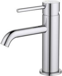 Смеситель для раковины/умывальника Aquatek Европа однорычажный, неповоротный/фиксированный, излив длина 130 мм высота 89 мм латунь, цвет хром