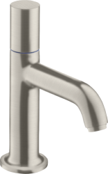 Смеситель для раковины/умывальника Axor Uno 70, для холодной воды, одновентильный, фиксированный излив, длина излива 10 см, керамический, латунь, цвет под сталь, без сливного набора