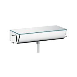 Смеситель для душа Hansgrohe Ecostat Select ВМ, термостатический, наружного монтажа, керамический, настенный, без излива/шланга/лейки, латунь, цвет хром