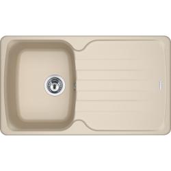 Мойка кухонная Franke ANTEA AZG 611-86, 86х50 см, врезная, искусственный гранит (Fragranite+), прямоугольная, цвет бежевый, без отверстия под смеситель, с крылом, оборачиваемая