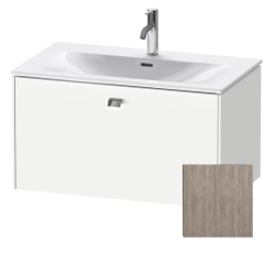 Тумба под раковину для консоли/столешницы Duravit Brioso 92х48х44,2 см, подвесная, ДСП, цвет: сосна серебристая/хром, 1 выдвижной ящик, прямоугольная