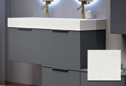 Тумба Cezares Premium, 120х45х27 см, подвесная, 2 выдвижных ящика, цвет белый матовый, шкафчик навесной, механизм доводчика, прямоугольная
