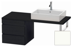 Тумба/шкафчик для консоли/столешницы Duravit DuraStyle под раковину 50х54,8х51,2 см, подвесная, ДСП, цвет: дуб черный/белый матовый, 2 выдвижных ящика, прямоугольная
