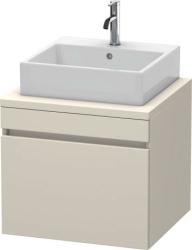 Тумба под раковину для консоли/столешницы Duravit DuraStyle 80х47,8х51,2 см, подвесная, ДСП, цвет: серо-коричневый, 1 выдвижной ящик, прямоугольная