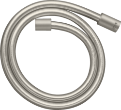 Шланг для душа Axor Starck 125 см, 1/2” и 1/2”  для душа/лейки/ванны, с металлическим эффектом, без лейки, внутренняя резьба, пластиковый, цвет под сталь, душевой, для душа/ванной