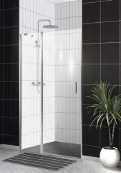 Душевая дверь BelBagno Uno, 120х190 см, прозрачное стекло/профиль хром, в нишу, универсальная установка, закаленное стекло, распашная