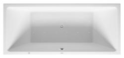 Ванна Duravit Vero Air 180х80 см гидромассажная, встраиваемая, акриловая, цвет: белый, с ножками/сливом-переливом, без фронтальной панели, прямоугольная, с системой гидромассажа Air-System, c одним наклоном для спины