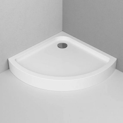 Душевой поддон AM.PM Like 90х90х15 см полукруглый/угловой/четверть круга, акриловый, средний, цвет белый, для душа, душевых уголков, кабинок 