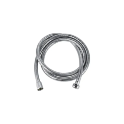 Душевой шланг LEDEME 150 см, 1/2” и 1/2”  (хром) для душа/лейки/ванны, в металлической/железной оплетке, без лейки