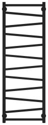 Полотенцесушитель Сунержа Сирокко 1200х400 водяной, цвет матовый чёрный
