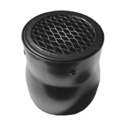 Наконечник-решетка воздухозабора утепленный Gekon D80 мм цвет черный, для дымоходов, традиционных котлов, алюминий