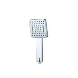 Лейка душевая Melodia Luxe 100х100 мм L240 мм ручная, квадратная, 1 режим, хром, ABS пластик, для душа/ванной MKP26109BL
