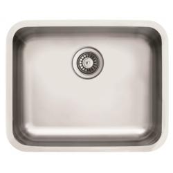 Мойка 440х540 см TopZero Wellinox серия UNDERMOUNT подстольная, из нержавеющей стали, полированная, прямоугольная, отверстие под смеситель, слив-перелив, для кухни