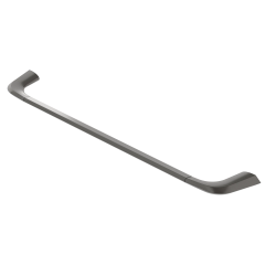 Полотенцедержатель Cezares Liner одинарный, 600 мм настенный, неповоротный, цинковый сплав/нержавеющая сталь, форма прямоугольная, для полотенец, в ванную/туалет/душевую кабину, цвет оружейная сталь