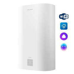 Водонагреватель Royal Thermo RWH 80 Aqua Inverter 80 л. Wi-Fi электрический, настенный, горизонтальный/вертикальный, накопительный, 2 кВт, 555х350х920 мм, 230 В, (цвет белый, плоский), подводка нижняя/боковая, (бойлер, водогрей), эмалированная сталь