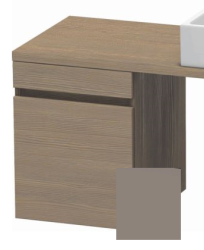 Тумба/шкафчик для консоли/столешницы Duravit DuraStyle под раковину 30х47,8х51,2 см, подвесная, ДСП, цвет: дуб терра/базальт, 1 выдвижной ящик, прямоугольная
