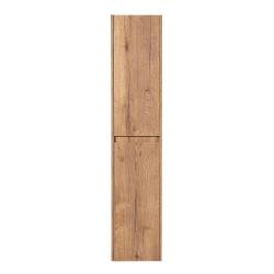 Пенал BelBagno Kraft, 33х30х160 см, подвесной, левый, 2 распашные двери/2 полки внутри, механизм доводчика, цвет дуб табак, в ванную комнату