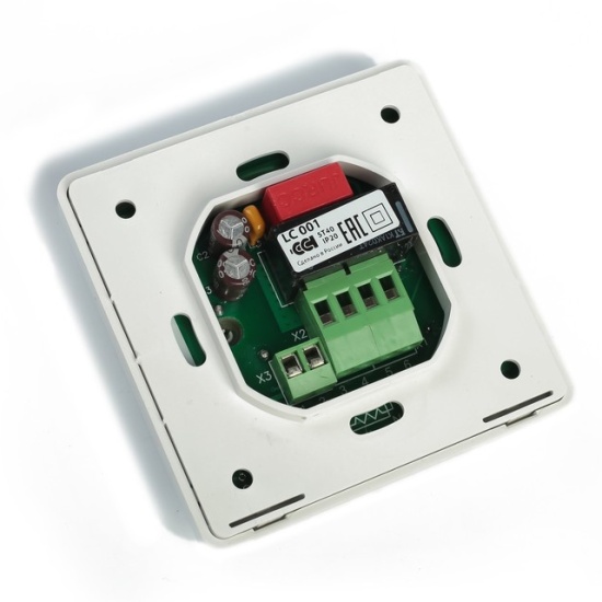 Терморегулятор механический Теплолюкс LC 001 16 А (3,6 кВт), цвет белый, дисковое управление, для теплого пола 100035595600