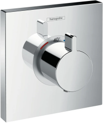 Смеситель для душа Hansgrohe ShowerSelect HighFlow, термостатический, скрытого монтажа, настенный, без излива/шланга/лейки, латунь, цвет хром