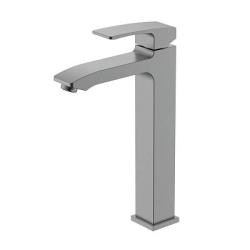 Смеситель для раковины/умывальника Raglo R01.15.09 однорычажный, высокий, неповоротный, фиксированный, излив длина 166 мм высота 255 мм латунь, цвет графит