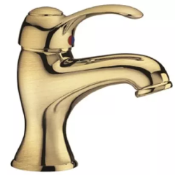 Смеситель для раковины Cezares Lira, однорычажный, низкий, длина излива 112 мм, неповоротный, керамический, латунь, цвет бронза, с донным клапаном