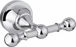Крючок одинарный Cezares PRIZMA, настенный, металл, форма округлая, для полотенец в ванную/туалет/душевую кабину, цвет: хром