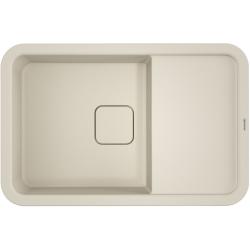 Мойка кухонная Omoikiri Tasogare 78-PA, 51х78 см, врезная, из искусственного гранита (Artgranit), прямоугольная, цвет пастила, без отверстия под смеситель, с крылом, оборачиваемая, слив-перелив, врезная в столещницу, для кухни