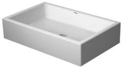 Раковина DURAVIT Vero Air WonderGliss 60х38х14,5 см, накладная, прямоугольная, санфарфор, цвет белый, без отверстия/площадки под смеситель, антигрязевое покрытие, без перелива