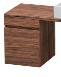 Тумба/шкафчик для консоли/столешницы Duravit DuraStyle под раковину 40х54,8х51,2 см, подвесная, ДСП, цвет: орех темный, 1 выдвижной ящик, прямоугольная