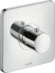 Смеситель для душа Axor Citterio M, термостатический, скрытого монтажа, настенный, без излива/шланга/лейки, квадратный, латунный, цвет хром, с термостатом, встроенный/встраиваемый/термостатный