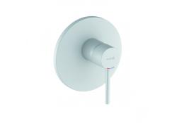 Смеситель для душа KLUDI BOZZ, встраиваемый, однорычажный, без излива, латунь, цвет белый матовый