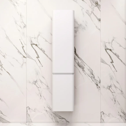 Пенал AM.PM Sensation 40, 155х35х40 см, подвесной, (левый), с дверцами/двустворчатый, с полками, цвет белый, в ванную комнату