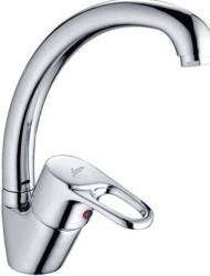 Смеситель для кухни/мойки LEDEME, однорычажный, поворотный, латунный, длина излива 185 мм, латунь, цвет хром