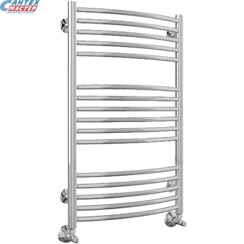 Полотенцесушитель 450x778 мм Terminus Классик П16 1/2" дюйма. водяной, нижнее подключение, из нержавеющей стали, форма лесенка, настенный, цвет хром, для ванны, вертикальный, к стояку горячей воды, отопления, межосевое расстояние