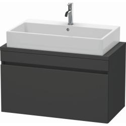 Тумба под раковину для консоли/столешницы Duravit DuraStyle 90х54,8х51,2 см, подвесная, ДСП, цвет: графит матовый, 1 выдвижной ящик, прямоугольная