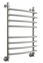 Полотенцесушитель Двин R primo 80/50, водяной (1"-3/4"-1/2" К3  сатин), универсальное подключение, нержавеющая сталь, настенный, форма лесенка, цвет сатин, к отоплению и ГВС, для отопления, обогрева в ванной