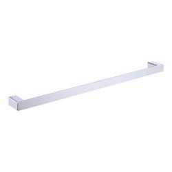 Полотенцедержатель Raglo R301.01, одинарный, 600 мм настенный, неповоротный, нержавеющая сталь, для полотенец в ванную/туалет/душевую кабину, цвет хром