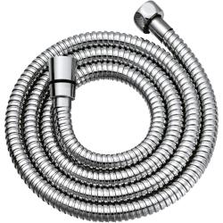 Шланг для душа WasserKRAFT, 175 см, 1/2” и 1/2”  для душа/лейки/ванны, без лейки, внутренняя резьба, ПВХ, в стальной оплетке, цвет хром