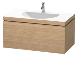 Тумба под раковину для консоли/столешницы Duravit L-Cube 82х47,7х40 см, подвесная, ДСП, цвет: дуб европейский, 1 выдвижной ящик, прямоугольная
