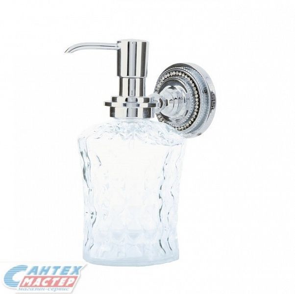 Дозатор для жидкого мыла Boheme Brillante настенный хром 10447