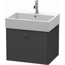 Тумба/шкафчик для консоли/столешницы Duravit Brioso под раковину 52х55х44,2 см, подвесная, ДСП, цвет: графит матовый, 1 выдвижной ящик, прямоугольная