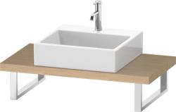 Столешница Duravit Brioso, для консоли, консольное полотно, 80х48 см, ДСП, прямоугольная, цвет: натуральный дуб,  для одной раковины/умывальника/рукомойника, 1 вырез под раковину, установка по центру