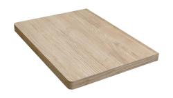Столешница Velvex Klaufs 60, 593х445х39 мм, деревянная, прямоугольная, цвет шатане, для накладной раковины/умывальника/рукомойника, без отверстий, ДСП