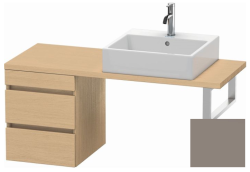 Тумба/шкафчик для консоли/столешницы Duravit DuraStyle под раковину 40х47,8х51,2 см, подвесная, ДСП, цвет: натуральный дуб/базальт, 2 выдвижных ящика, прямоугольная