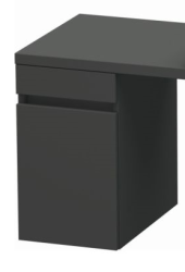Тумба/шкафчик для консоли/столешницы Duravit DuraStyle под раковину 30х54,8х51,2 см, подвесная, ДСП, цвет: графит матовый, 1 выдвижной ящик, прямоугольная
