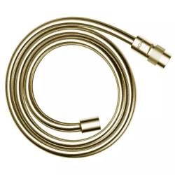 Шланг для душа Axor 125 см, с регулировкой напора воды, 1/2” и 1/2”  для душа/лейки/ванны, с металлическим напылением, без лейки, внутренняя резьба, пластиковый, цвет полированная медь, душевой, для душа/ванной