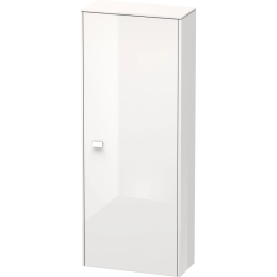 Пенал Duravit Brioso R, 52x24x133 см, подвесной, (правый), с дверцей, с полкой, со стеклянными полками, цвет: белый глянец, в ванную комнату